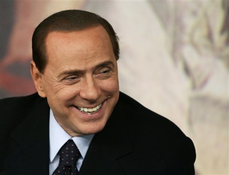 Italian Premier Silvio Berlusconi, shown Wednesday in Rome, attended a ceremony Friday with the Vatican's No 2. official to celebrate of the 1929 treaty that governs relations between Italy and the Vatican.